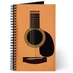 GuitarJournalReSize Journal/Songwriting Notebook. $9